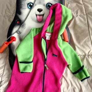 L.L. BEAN fleece snow/body suit